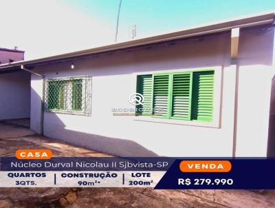 Casa para Venda, em So Joo da Boa Vista, bairro Ncleo Durval Nicolau II, 3 dormitrios, 1 banheiro, 1 sute, 1 vaga