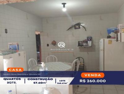 Casa para Venda, em So Joo da Boa Vista, bairro Jardim Nova Repblica, 2 dormitrios, 1 banheiro, 1 vaga