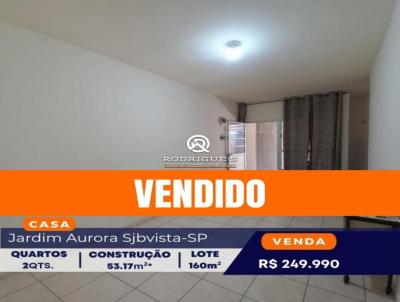 Casa para Venda, em So Joo da Boa Vista, bairro Jardim Aurora, 2 dormitrios, 1 banheiro, 3 vagas