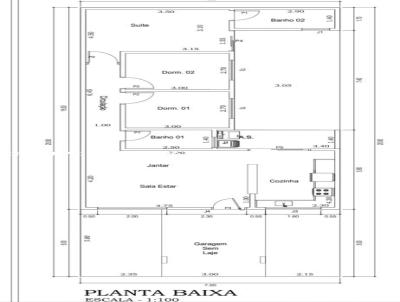 Casa para Venda, em Indaiatuba, bairro Parque Barnab, 3 dormitrios, 2 banheiros, 1 sute, 2 vagas