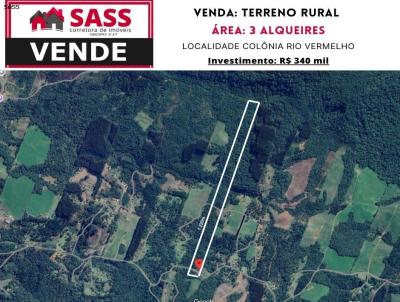 rea Rural para Venda, em , bairro Colnia Rio Vermelho