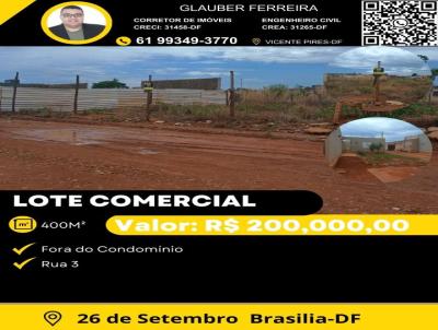 Terreno Comercial para Venda, em RA III Taguatinga, bairro COLNIA AGRICOLA 26 DE SETEMBRO