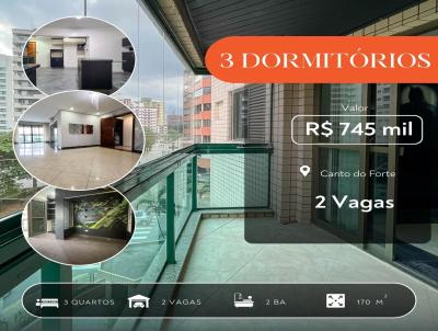 Apartamento 3 dormitrios para Venda, em Praia Grande, bairro Canto do Forte, 3 dormitrios, 2 banheiros, 1 sute, 2 vagas