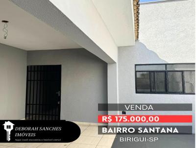 Casa para Venda, em Birigui, bairro Jardim Santana, 2 dormitrios, 1 banheiro, 1 vaga