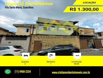 Casa para Locao, em Guarulhos, bairro Vila Santa Maria, 2 dormitrios, 1 banheiro