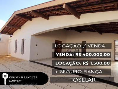 Casa para Locao, em Birigui, bairro Jardim Toselar, 3 dormitrios, 3 banheiros, 1 sute, 2 vagas