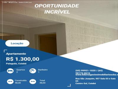 Apartamento para Locao, em Cuiab, bairro Paiagus, 2 dormitrios, 1 banheiro