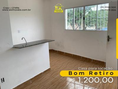 Casa para Locao, em Paulnia, bairro Parque Bom Retiro, 1 dormitrio, 1 banheiro