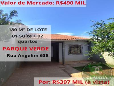 Casa para Venda, em Cascavel, bairro Parque Verde, 3 dormitrios, 2 banheiros, 1 sute, 2 vagas