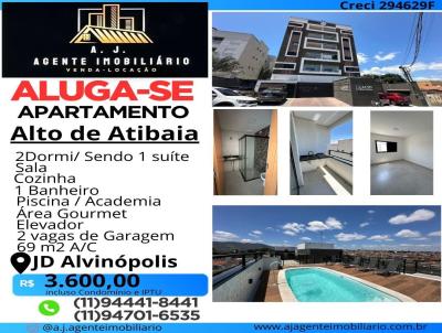 Apartamento para Locao, em Atibaia, bairro Jd Alvinpolis, 2 dormitrios, 1 banheiro, 1 sute, 2 vagas
