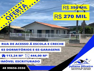 Casa para Venda, em Jaguaruna, bairro BEIJA FLOR, 3 dormitrios, 1 banheiro, 3 vagas