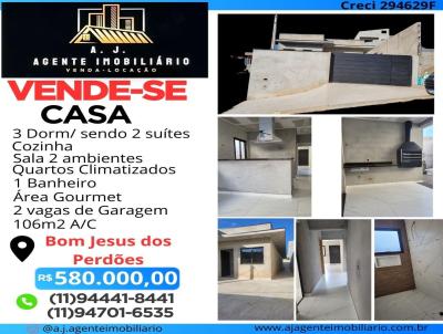 Casa para Venda, em Bom Jesus dos Perdes, bairro Santa Helena, 3 dormitrios, 1 banheiro, 2 sutes, 2 vagas