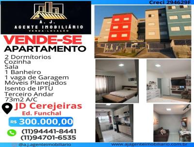 Apartamento para Venda, em Atibaia, bairro Jardim das Cerejeiras, 2 dormitrios, 1 banheiro, 1 vaga