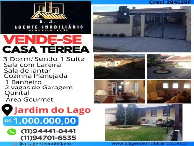 Casa Trrea para Venda, em Atibaia, bairro Jardim do Lago, 3 dormitrios, 2 banheiros, 1 sute, 2 vagas