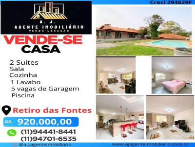 Casa Trrea para Venda, em Atibaia, bairro Retiro das Fontes, 1 banheiro, 2 sutes, 5 vagas