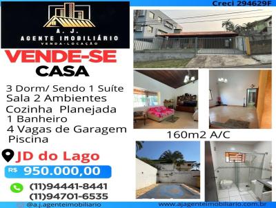 Casa Trrea para Venda, em Atibaia, bairro Jardim do Lago, 3 dormitrios, 1 banheiro, 1 sute, 4 vagas