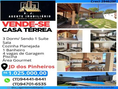 Casa Trrea para Venda, em Atibaia, bairro jardim dos Pinheiros, 2 dormitrios, 1 banheiro, 1 sute, 4 vagas