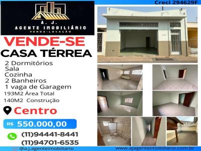 Casa Trrea para Venda, em Atibaia, bairro Centro, 2 dormitrios, 2 banheiros, 1 vaga
