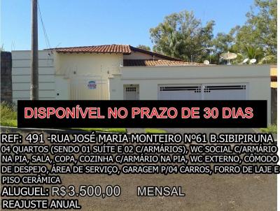 Casa para Locao, em Araguari, bairro SIBIPIRUNA