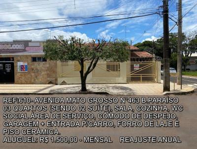 Casa para Locao, em Araguari, bairro PARASO