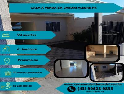 Casa para Venda, em Jardim Alegre, bairro Jardim America II, 2 dormitrios, 1 banheiro, 2 vagas
