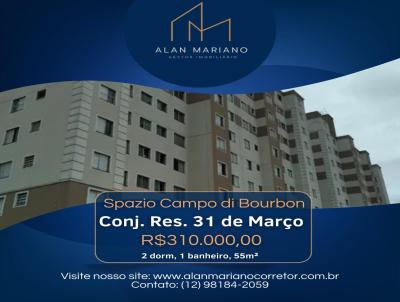 Apartamento para Venda, em So Jos dos Campos, bairro Conjunto Residencial Trinta e Um de Maro, 2 dormitrios, 1 banheiro, 1 vaga