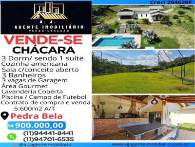 Chcara para Venda, em Pedra Bela, bairro Bairro dos Pretos, 3 dormitrios, 3 banheiros, 1 sute, 4 vagas