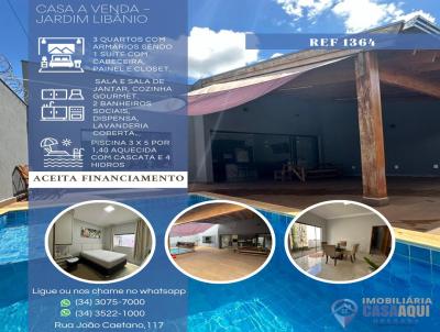 Casa para Venda, em Uberaba, bairro Jardim Libnio, 3 dormitrios, 2 banheiros, 1 sute, 1 vaga