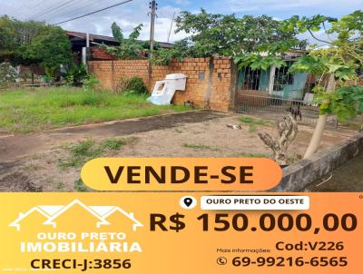 Casa para Venda, em Ouro Preto do Oeste, bairro NOVO HORIZONTE, 2 dormitrios, 1 banheiro