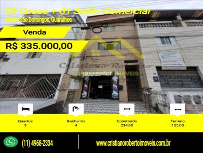 Casa para Venda, em Guarulhos, bairro Jardim So Domingos, 3 dormitrios, 4 banheiros
