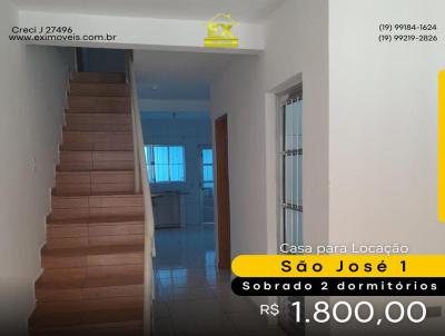 Casa para Locao, em Paulnia, bairro So Jos 1, 2 dormitrios, 2 banheiros, 1 sute, 1 vaga