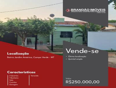 Casa para Venda, em , bairro JARDIM AMRICA, 2 dormitrios, 1 banheiro, 1 vaga