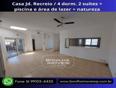 Casa para Venda, em Ribeiro Preto, bairro Jardim Recreio, 4 dormitrios, 4 banheiros, 2 sutes, 4 vagas