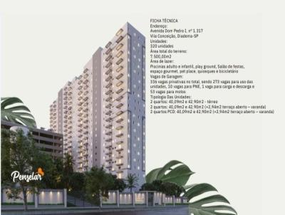 Apartamento para Venda, em Diadema, bairro Vila Conceição, 2 dormitórios, 1 banheiro, 1 vaga