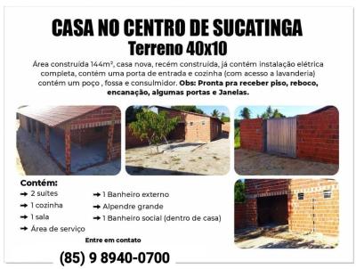 Casa na Praia para Venda, em Beberibe, bairro Sucatinga, 2 dormitrios, 3 banheiros, 2 sutes, 4 vagas