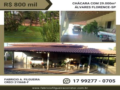 Stio / Chcara para Venda, em lvares Florence, bairro ------, 4 dormitrios, 3 banheiros, 1 sute, 6 vagas