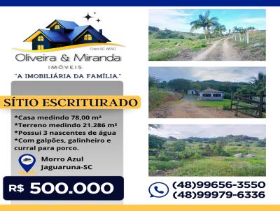 Stio / Chcara para Venda, em Jaguaruna, bairro MORRO AZUL, 3 dormitrios, 1 banheiro, 2 vagas