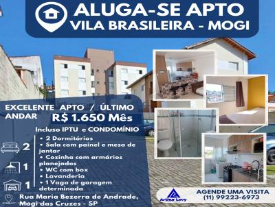 Apartamento para Locao, em Mogi das Cruzes, bairro Vila Brasileira, 2 dormitrios, 1 banheiro, 1 vaga