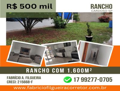 Rancho para Venda, em Cardoso, bairro Jd do Lago, 3 dormitrios, 3 banheiros, 1 sute, 4 vagas