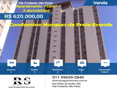 Apartamento 3 dormitrios para Venda, em So Paulo, bairro Vila Prudente, 3 dormitrios, 3 banheiros, 2 sutes, 1 vaga