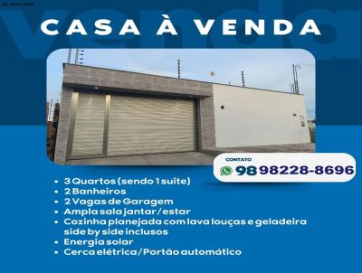 Casas 3 e 4 Quartos para Venda, em Bacabal, bairro Portal das Flores, 3 dormitrios, 2 banheiros, 1 sute, 2 vagas