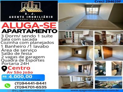 Apartamento para Locao, em Atibaia, bairro Centro, 3 dormitrios, 1 banheiro, 1 sute, 2 vagas