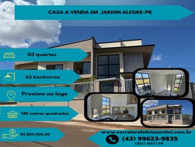 Sobrado para Venda, em Jardim Alegre, bairro Jardim America II, 3 dormitrios, 3 banheiros, 1 sute, 3 vagas
