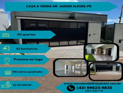Casa para Venda, em Jardim Alegre, bairro Jardim America II, 3 dormitrios, 3 banheiros, 1 sute, 2 vagas