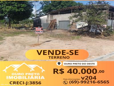 Terreno para Venda, em Ouro Preto do Oeste, bairro BOA ESPERANA
