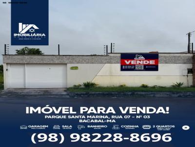 Casas 3 e 4 Quartos para Venda, em Bacabal, bairro SANTA MARINA, 3 dormitrios, 2 banheiros, 1 sute, 2 vagas