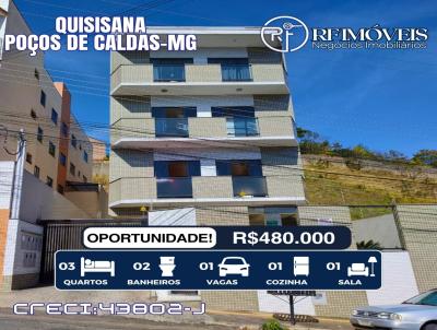 Apartamento para Venda, em Poos de Caldas, bairro Jardim Quisisana, 3 dormitrios, 2 banheiros, 1 sute, 1 vaga
