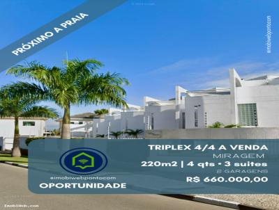 Casa para Venda, em Lauro de Freitas, bairro Miragem, 4 dormitórios, 4 banheiros, 3 suítes, 2 vagas