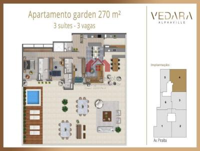 Apartamento para Venda, em Barueri, bairro Centro Comercial Jubran, 3 dormitórios, 1 banheiro, 3 suítes, 2 vagas