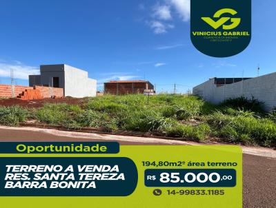 Terreno para Venda, em Barra Bonita, bairro Residencial Santa Tereza (Barra Bonita)